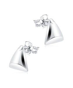 Plain Silver Stud Earring STS-2428